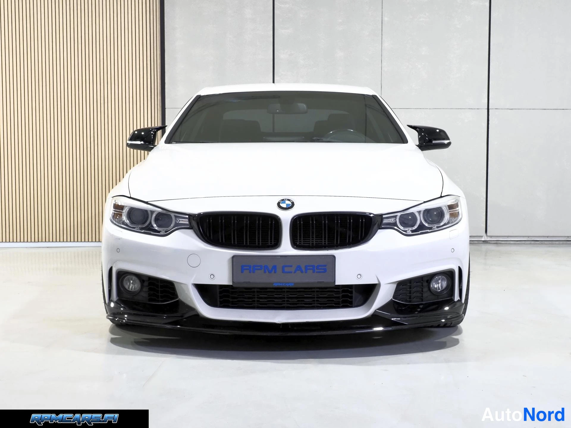 Valkoinen BMW 435d 2014, edestä, kuva 6