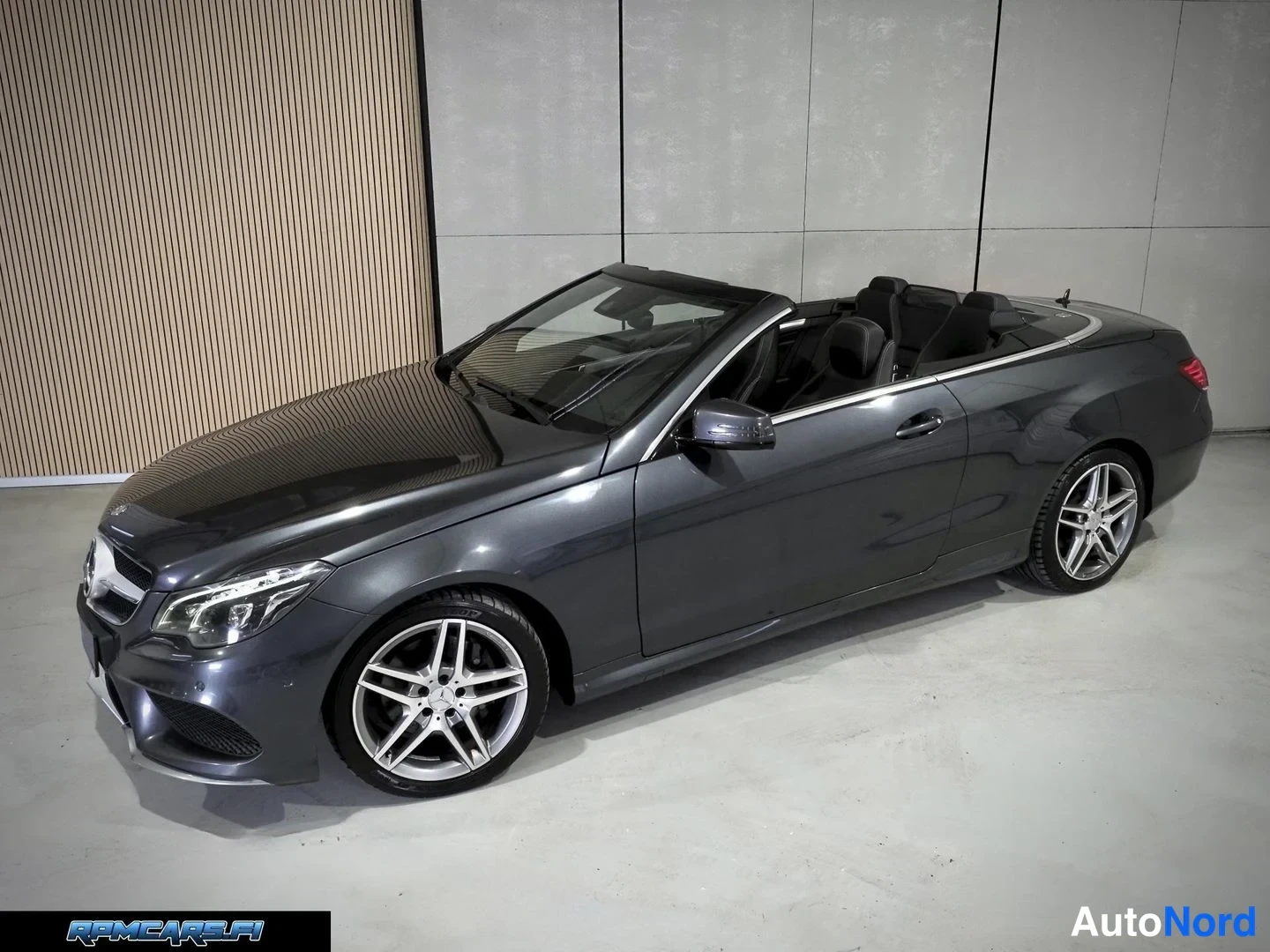 Harmaa Mercedes-Benz E 2014, etuviisto, keula vasemmalle, kuva 5