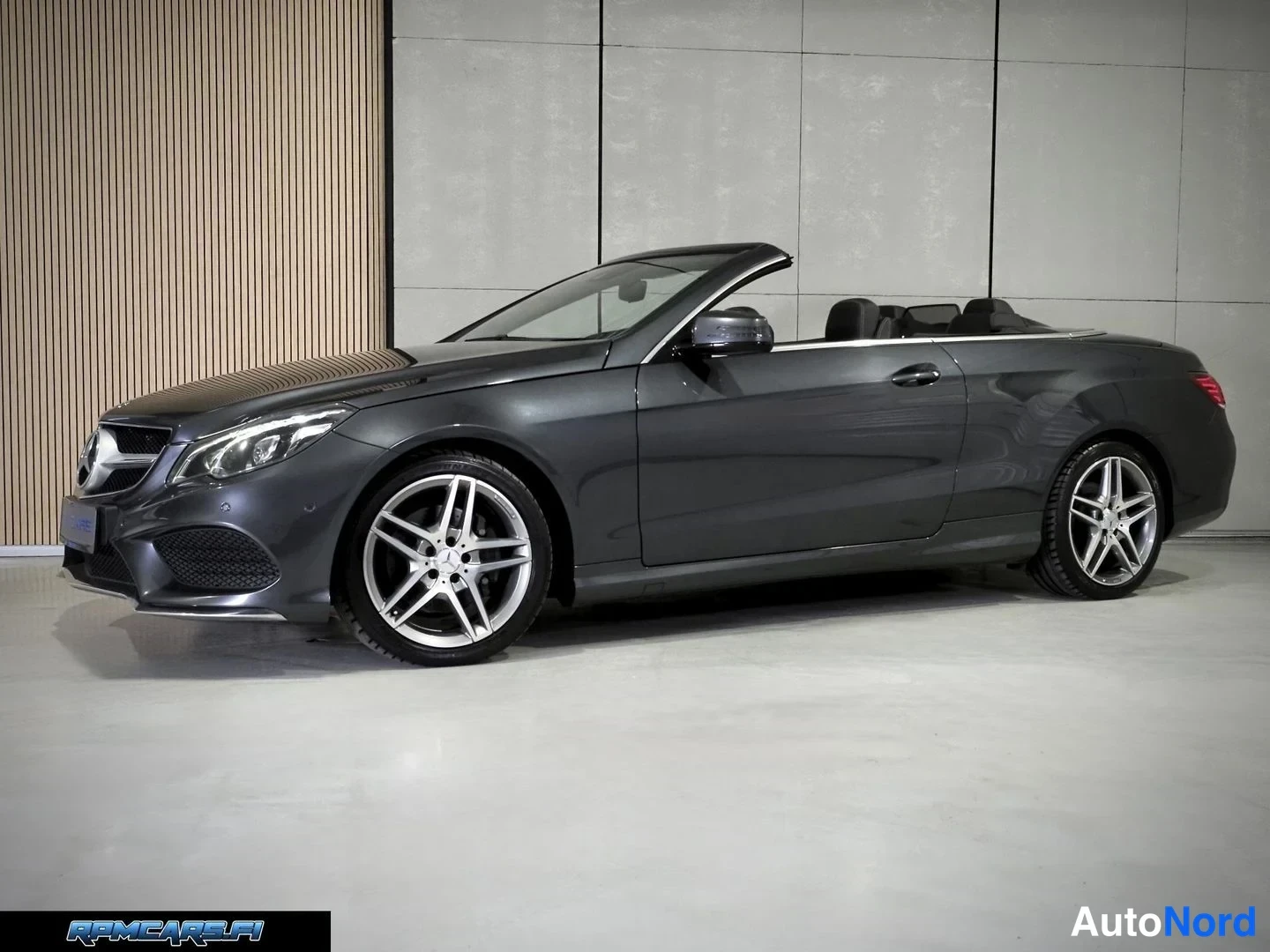 Harmaa Mercedes-Benz E 2014, etuviisto, keula vasemmalle, kuva 6