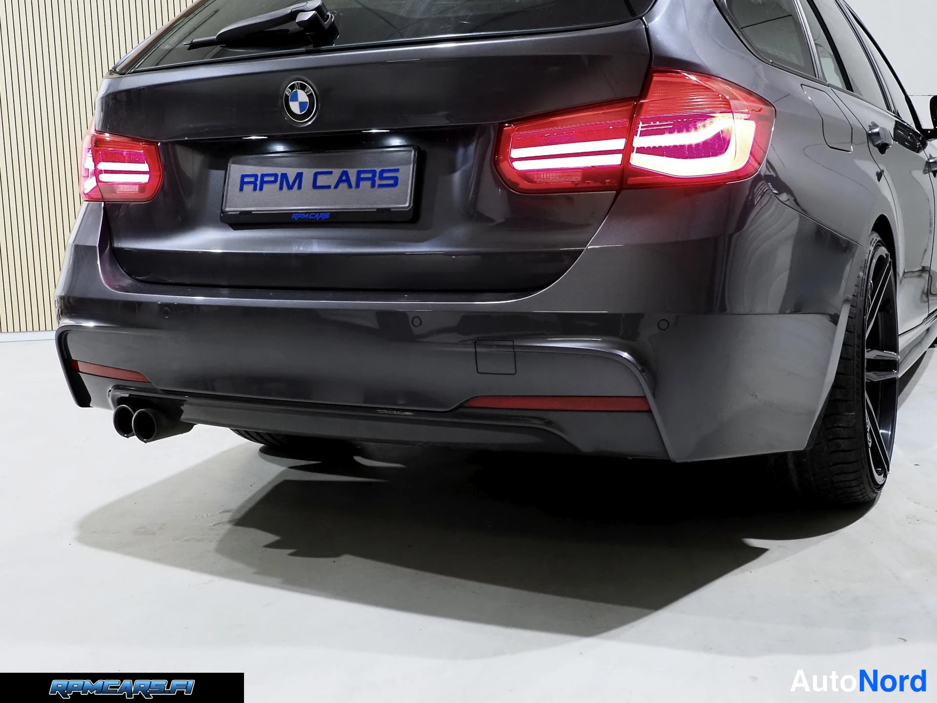 Harmaa BMW 330d 2016, takaa, kuva 43