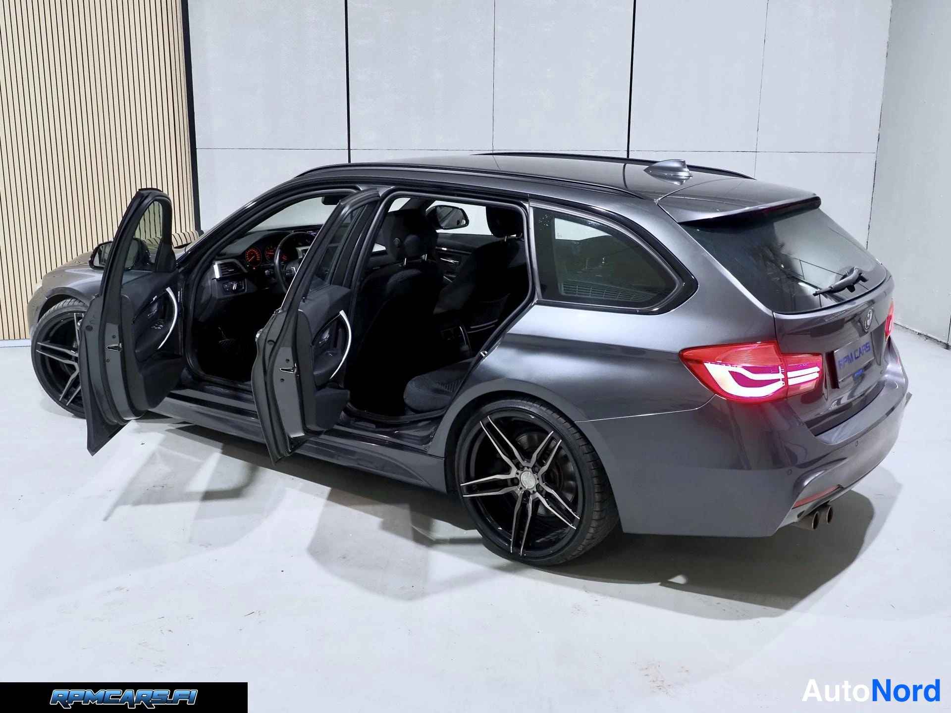Harmaa BMW 330d 2016, takaviisto, kuva 35