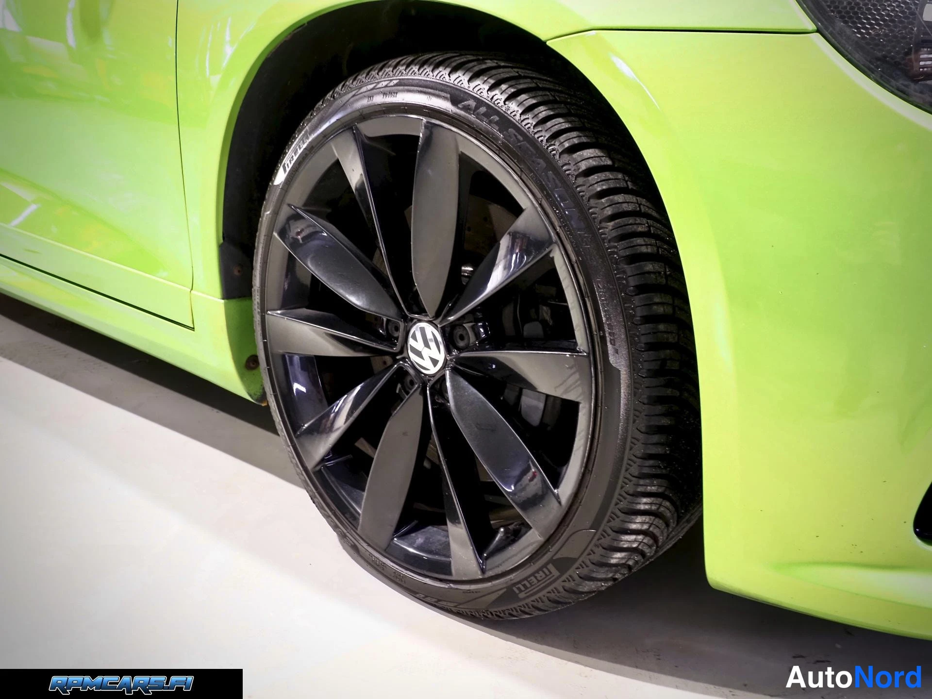 Vihreä Volkswagen Scirocco 2013, etuviisto, keula oikealle, kuva 7