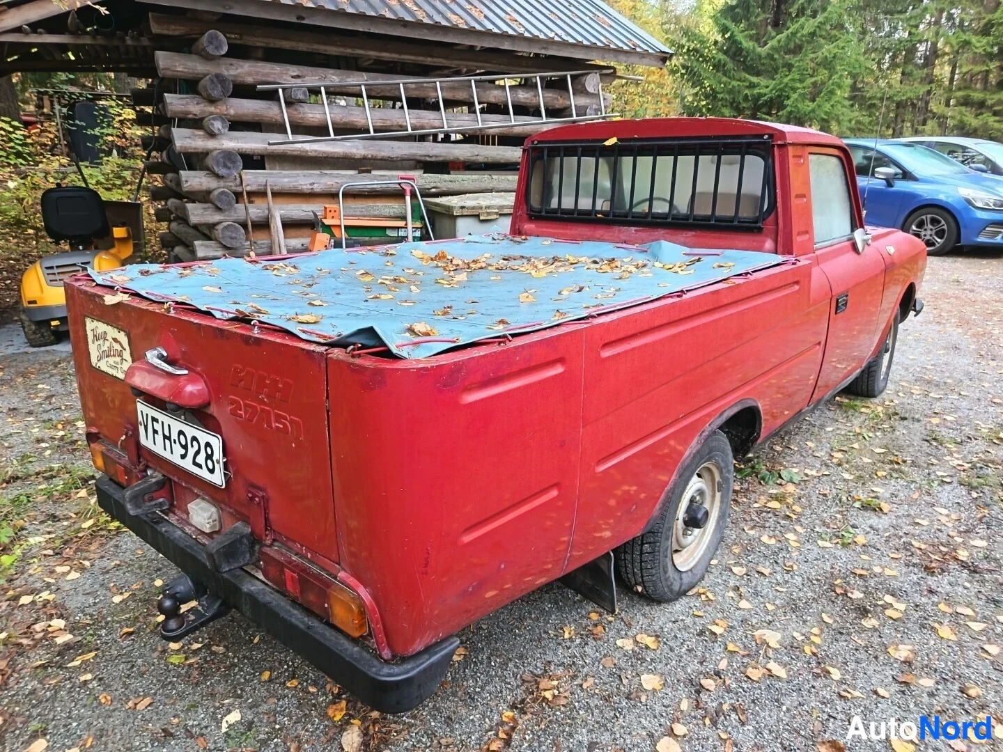 Punainen Moskvitsh 412 1991, takaviisto, kuva 6