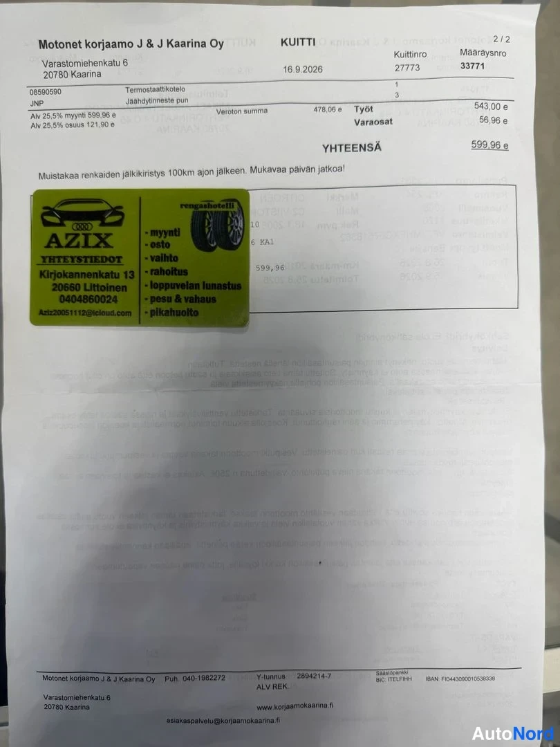 Musta Citroen C2 2008, asiakirja, kuva 20
