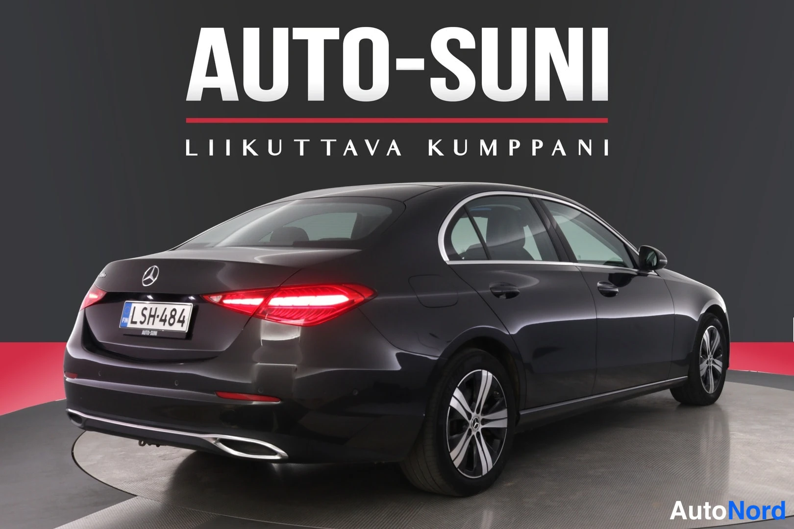 Harmaa Mercedes-Benz C 2023, takaviisto, kuva 5