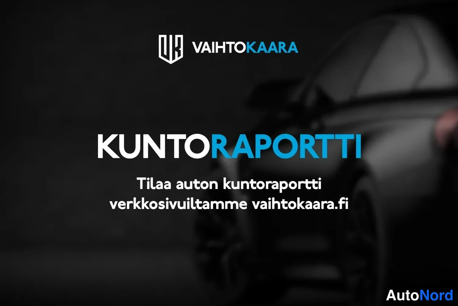 Muu: Promograafiikanne: Vahtokaara-nimi ja teksti Kuntoraportti, tilausohje verkkosivulta.