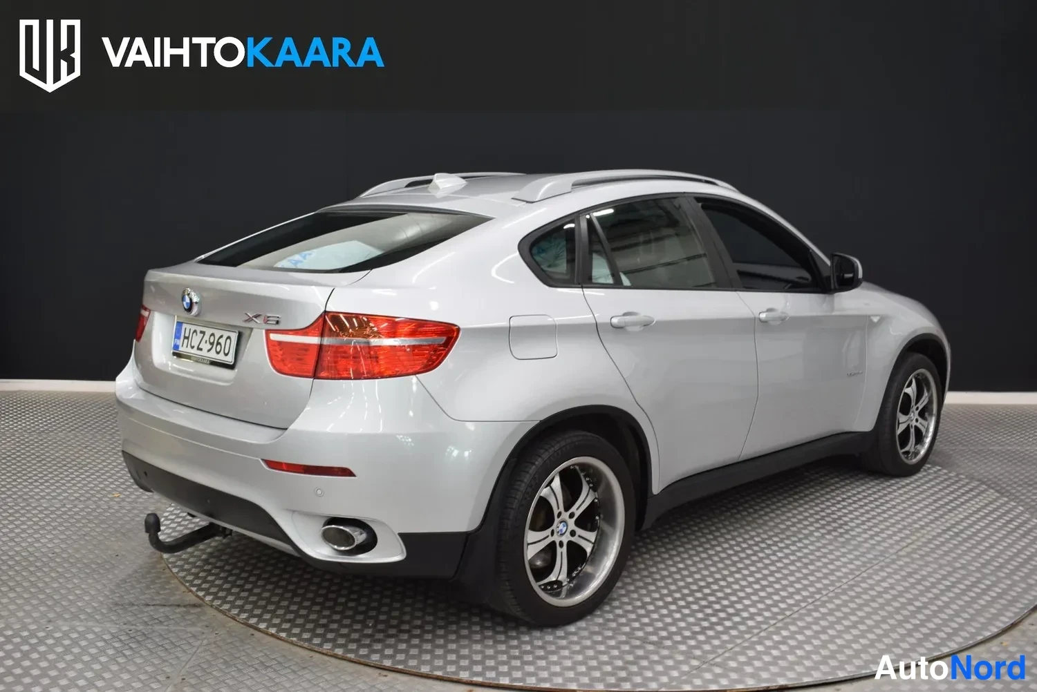 Harmaa BMW X6 2008, takaviisto, kuva 10