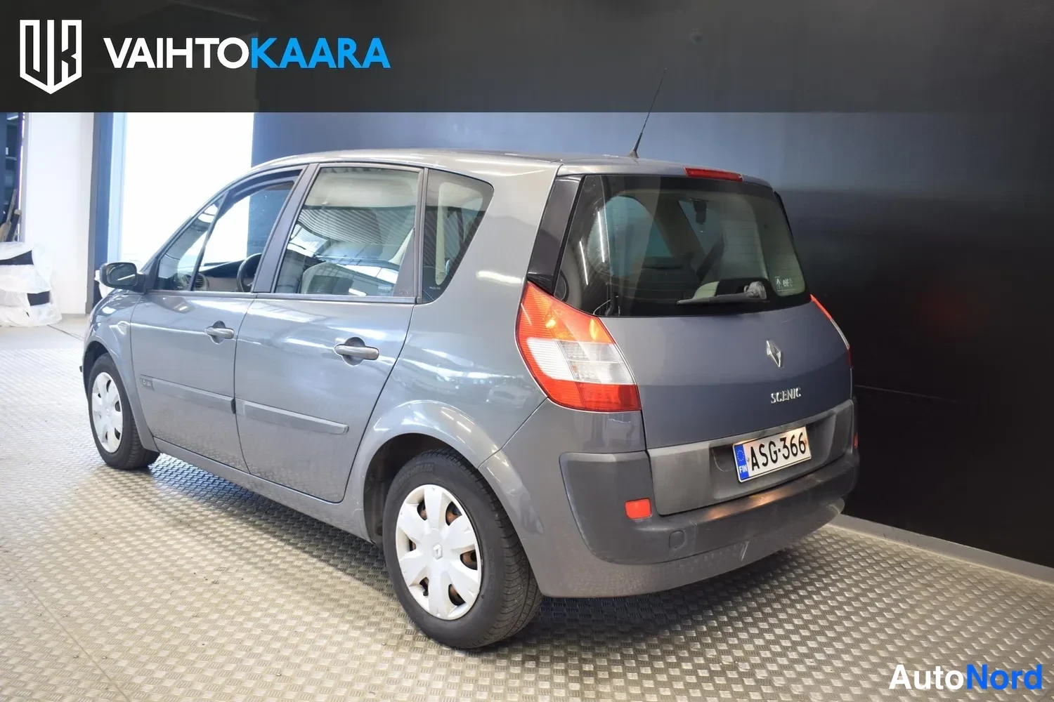 Harmaa Renault Scenic 2007, ulkokuva 3 – Raisio