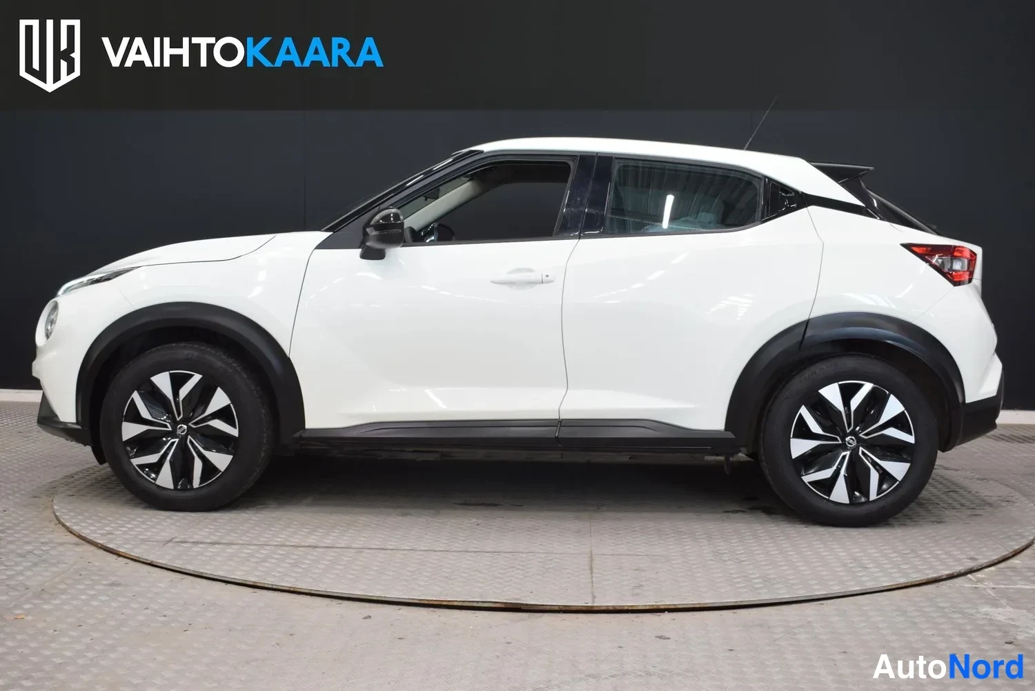 Valkoinen Nissan Juke 2022, ulkokuva 2 – Raisio