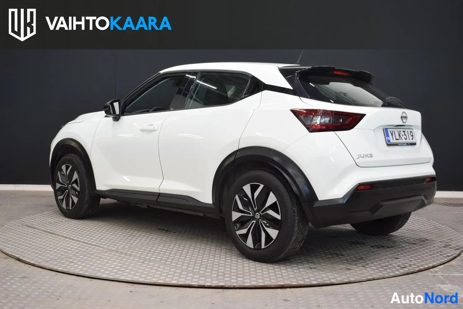 Valkoinen Nissan Juke 2022, ulkokuva 3 – Raisio