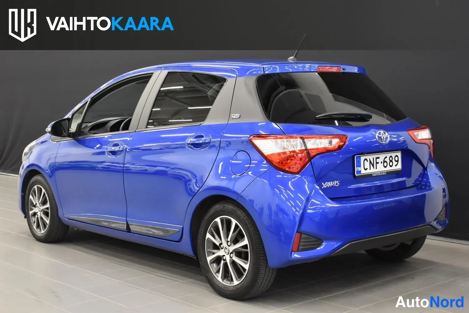 Sininen Toyota Yaris 2019, ulkokuva 3 – Raisio