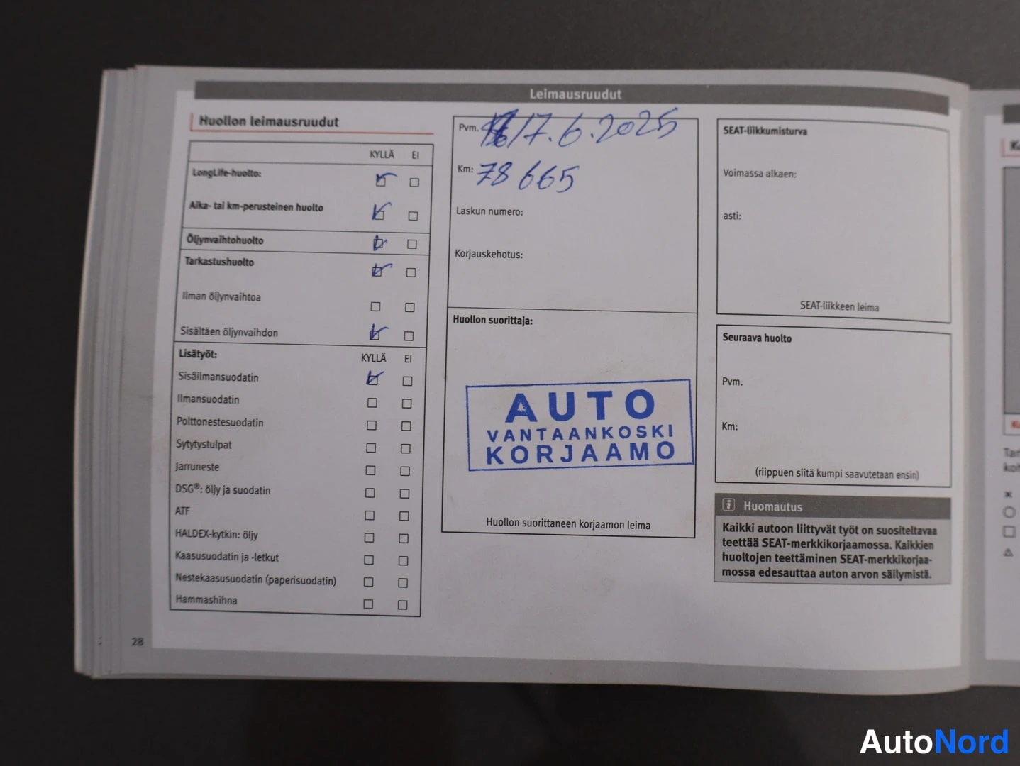 Harmaa Seat Leon 2016, asiakirja, kuva 30