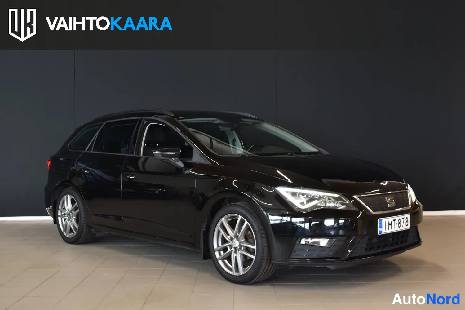 Musta Seat Leon ST 2017, ulkokuva 6 – Raisio