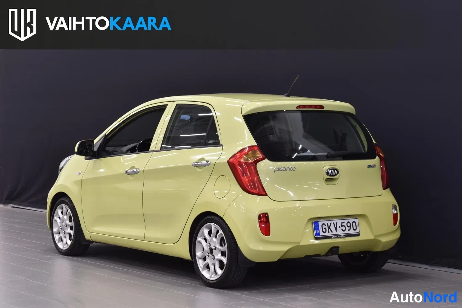 Vihreä Kia Picanto 2014, ulkokuva 3 – Raisio