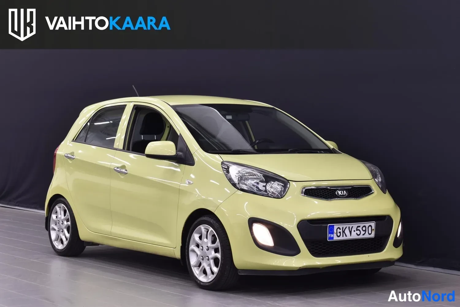 Vihreä Kia Picanto 2014, ulkokuva 4 – Raisio