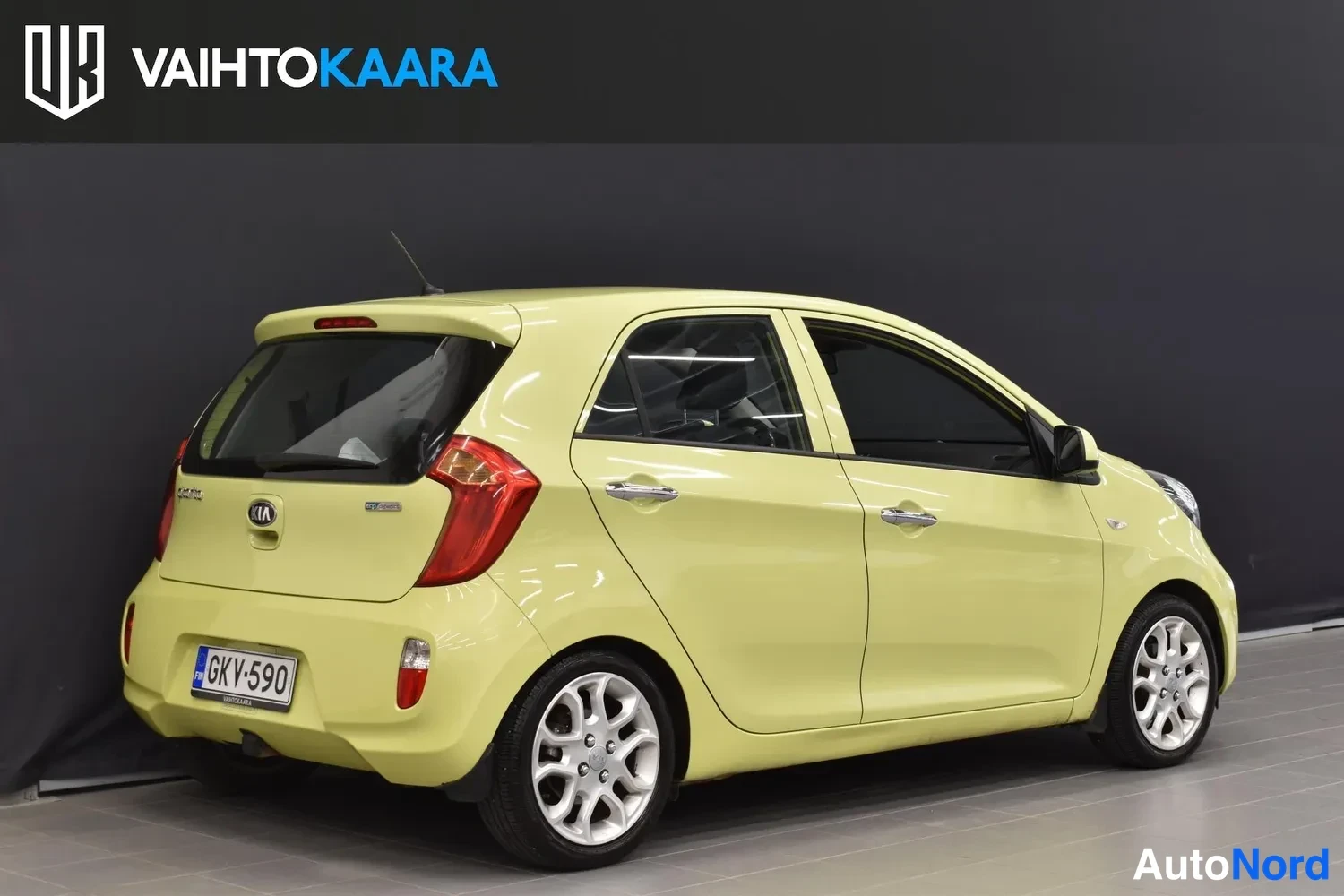 Vihreä Kia Picanto 2014, ulkokuva 6 – Raisio