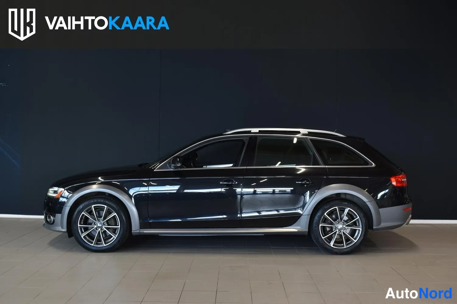 Musta Audi A4 Allroad 2014, ulkokuva 2 – Raisio