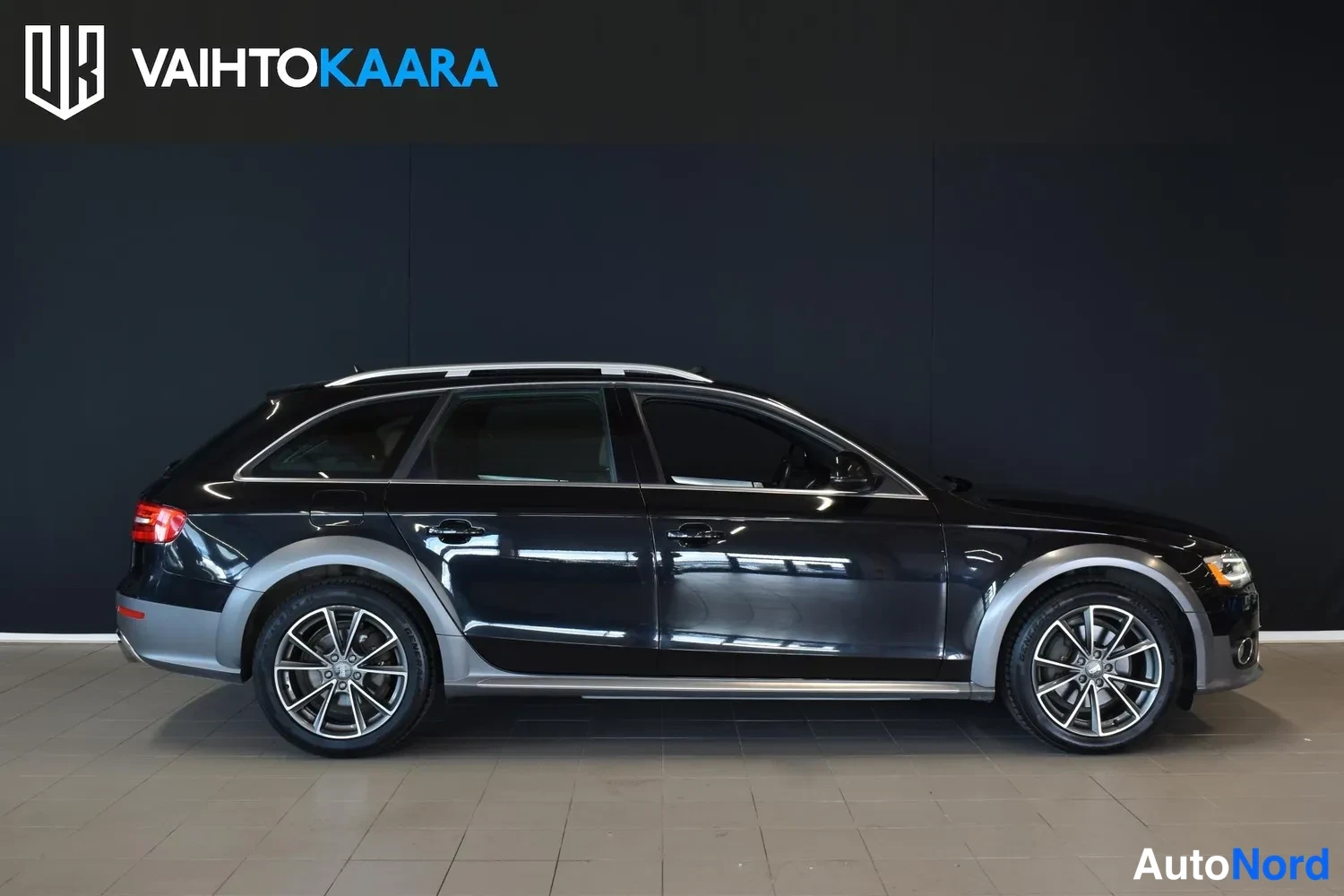 Musta Audi A4 Allroad 2014, ulkokuva 4 – Raisio