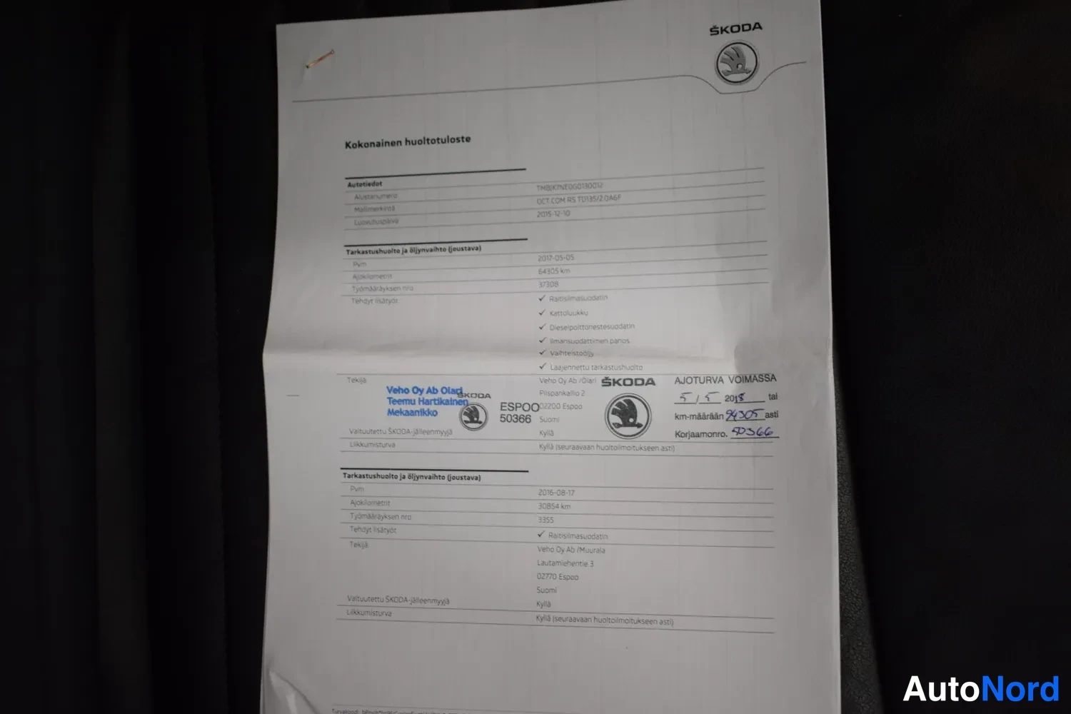 Musta Skoda Octavia 2016, ulkokuva 28 – Raisio