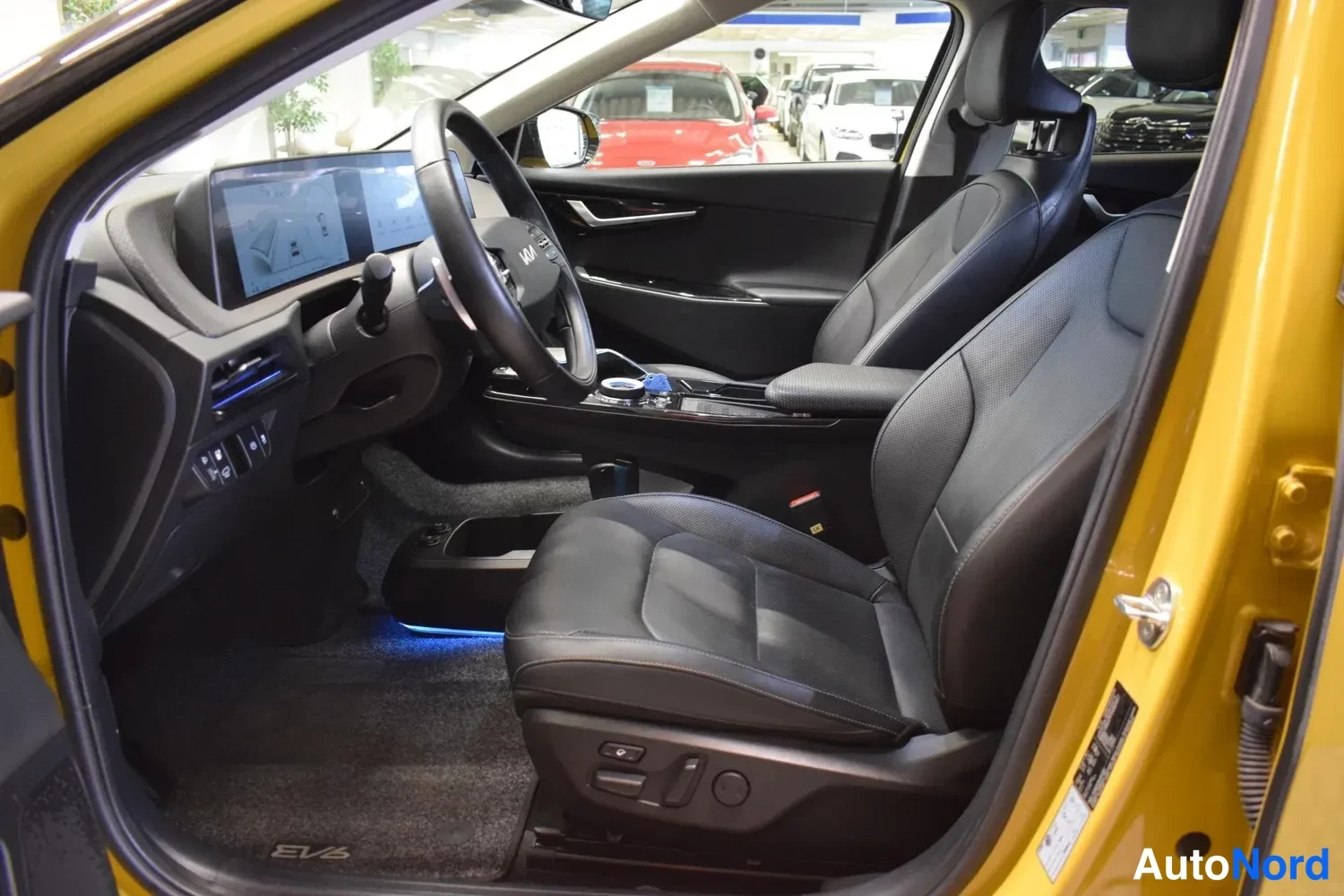 Keltainen Kia EV6 2022, ulkokuva 7 – Raisio
