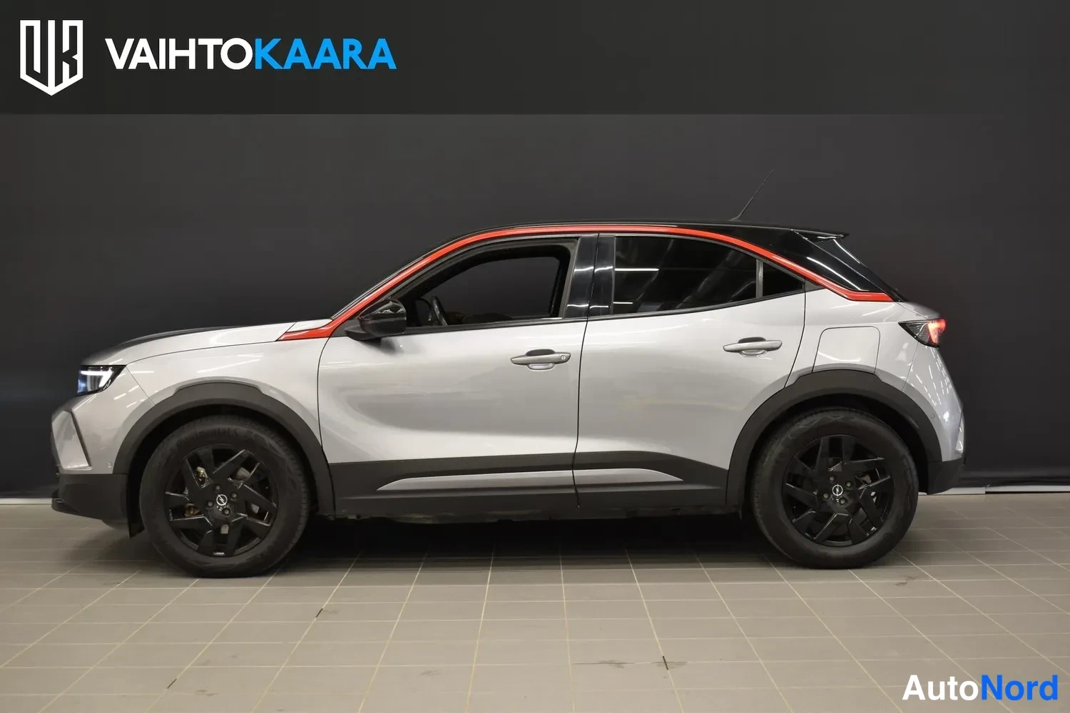 Harmaa Opel Mokka-e 2022, ulkokuva 2 – Raisio