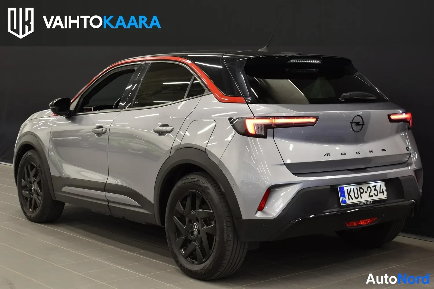 Harmaa Opel Mokka-e 2022, ulkokuva 3 – Raisio