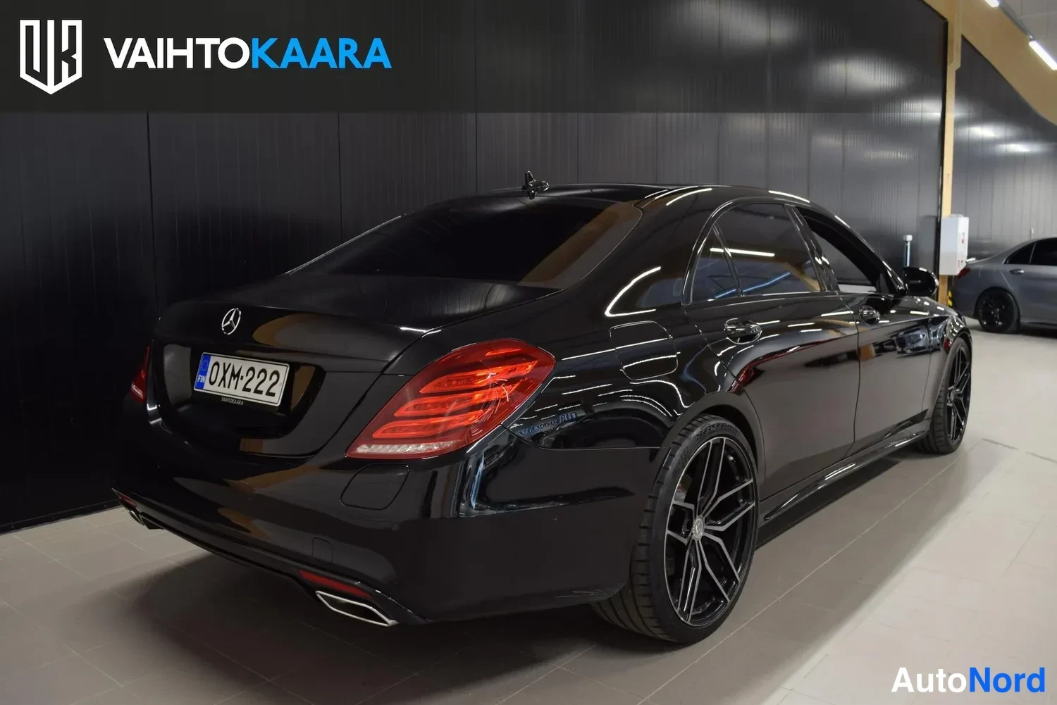 Musta Mercedes-Benz S 500 e 2015, ulkokuva 4 – Raisio