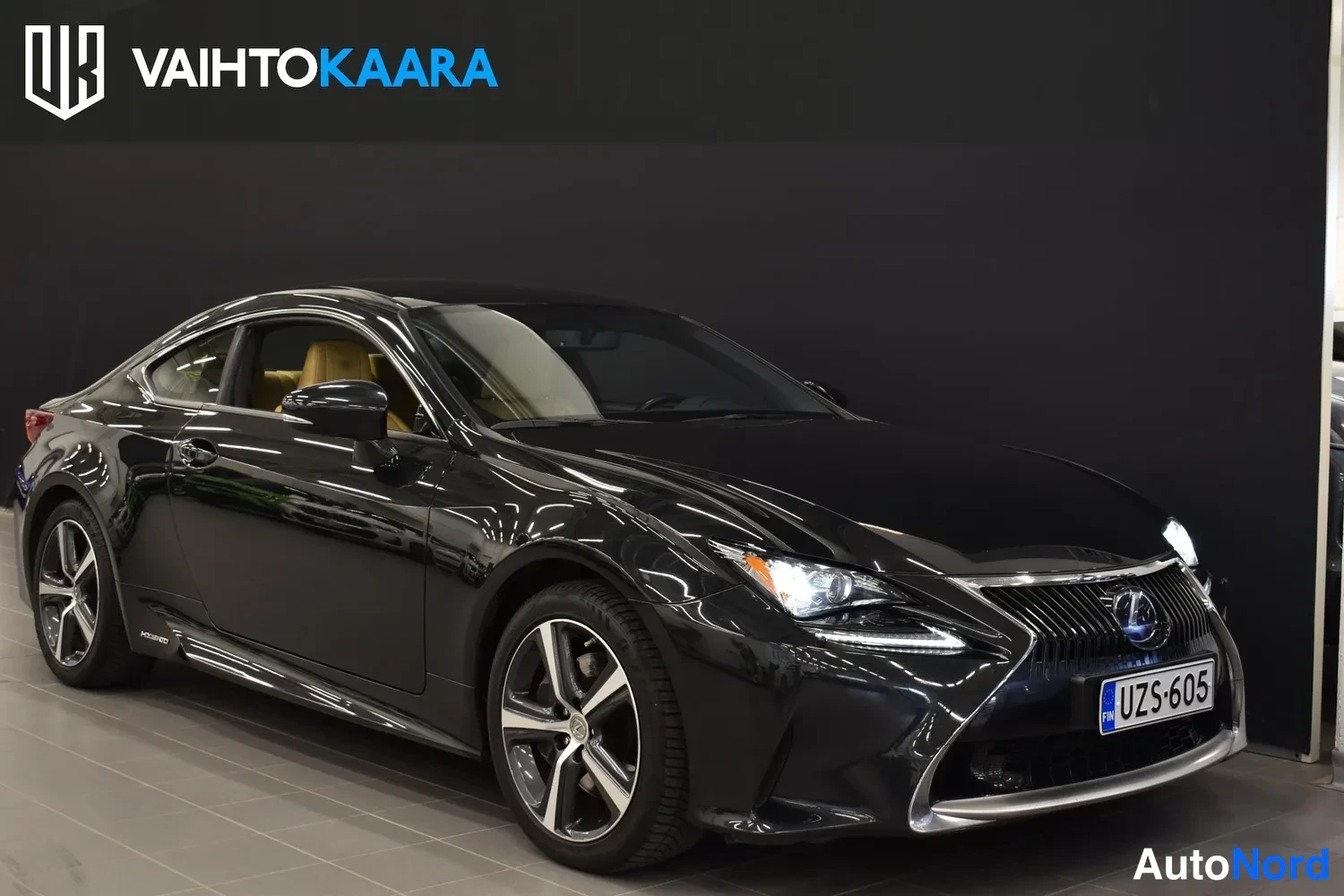 Musta Lexus RC 2017, ulkokuva 4 – Raisio