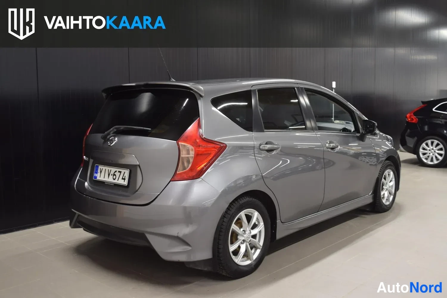 Harmaa Nissan Note 2015, ulkokuva 4 – Raisio