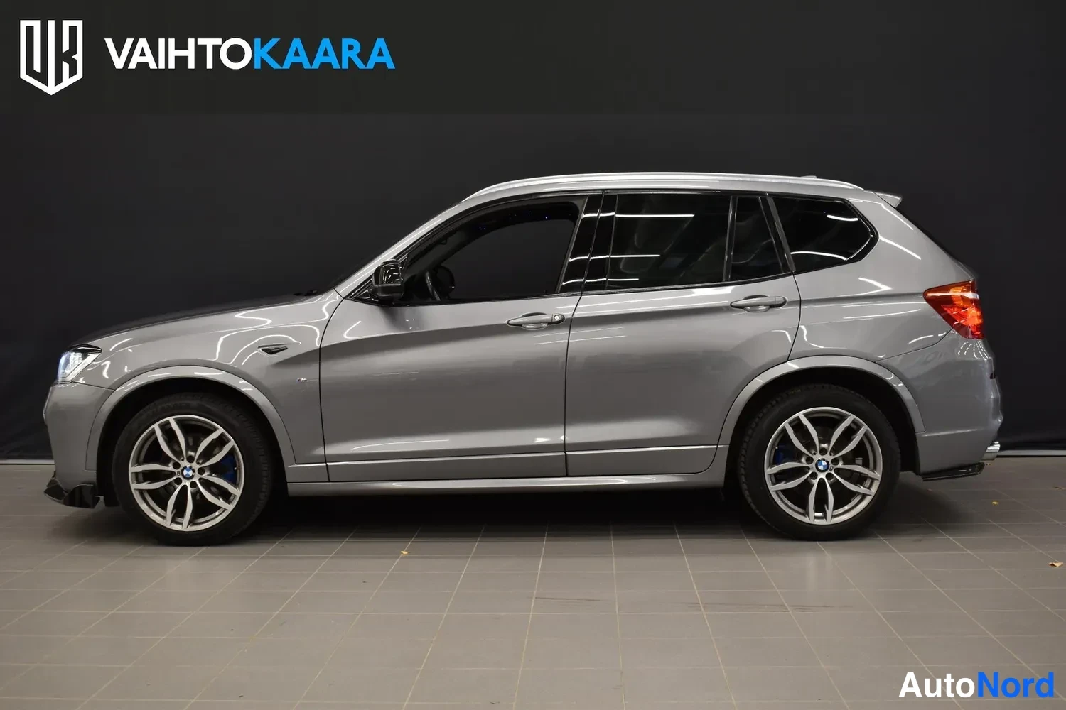 Harmaa BMW X3 xDrive30d 2017, sivulta, kuva 6