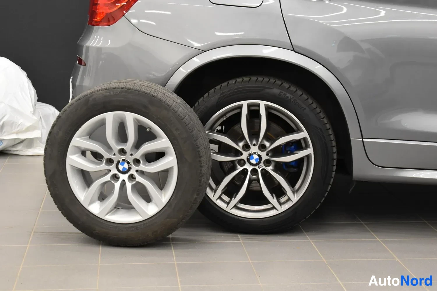 Harmaa BMW X3 xDrive30d 2017, takaviisto, kuva 9