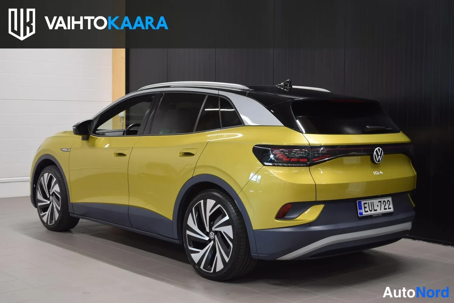 Keltainen Volkswagen ID.4 2021, ulkokuva 3 – Raisio