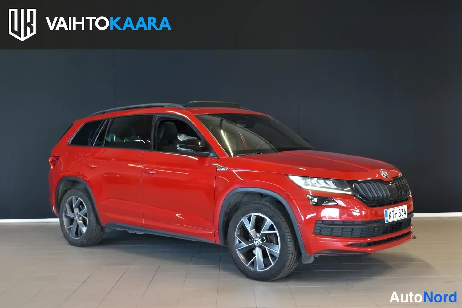 Punainen Skoda Kodiaq 2018, ulkokuva 6 – Raisio