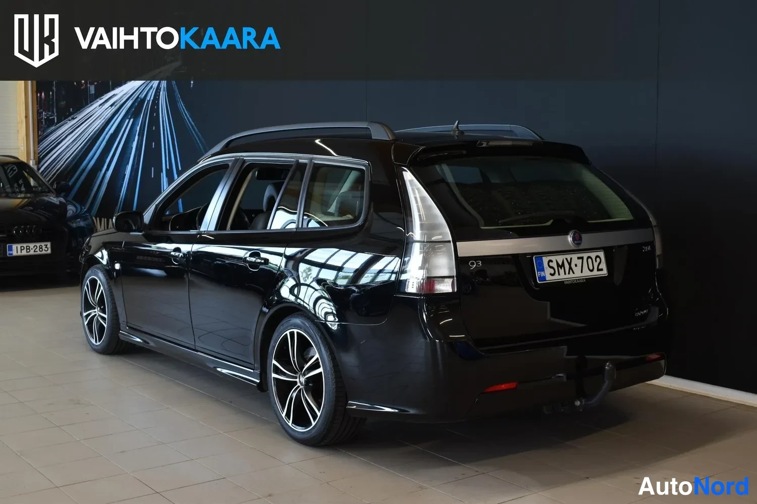 Musta Saab 9-3 2008, ulkokuva 3 – Raisio