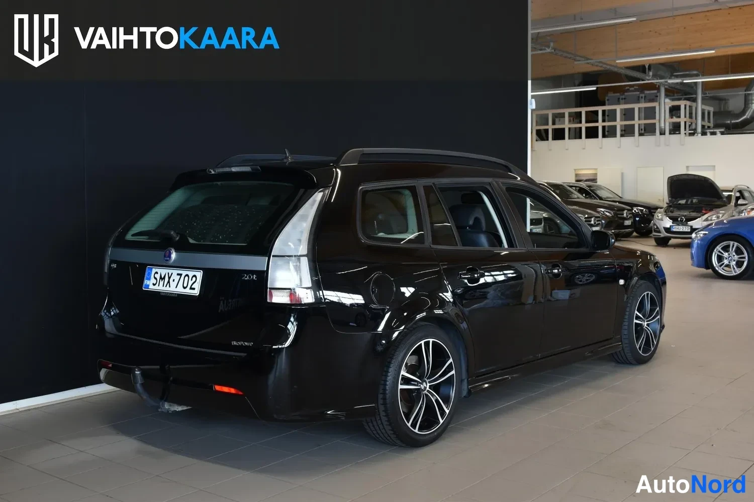 Musta Saab 9-3 2008, ulkokuva 5 – Raisio