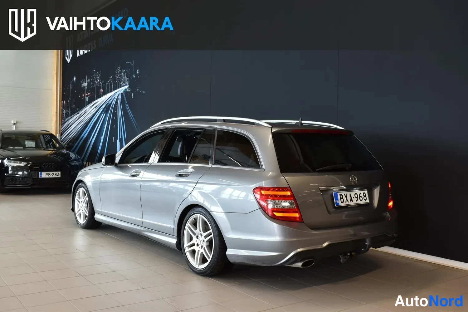 Harmaa Mercedes-Benz C 220 CDI 2013, ulkokuva 3 – Raisio