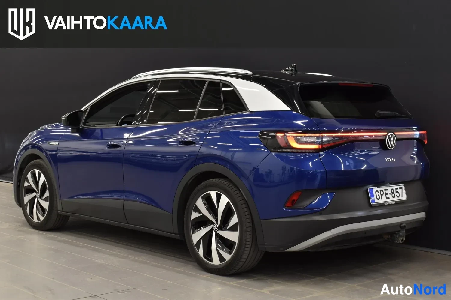 Sininen Volkswagen ID.4 2021, ulkokuva 3 – Raisio