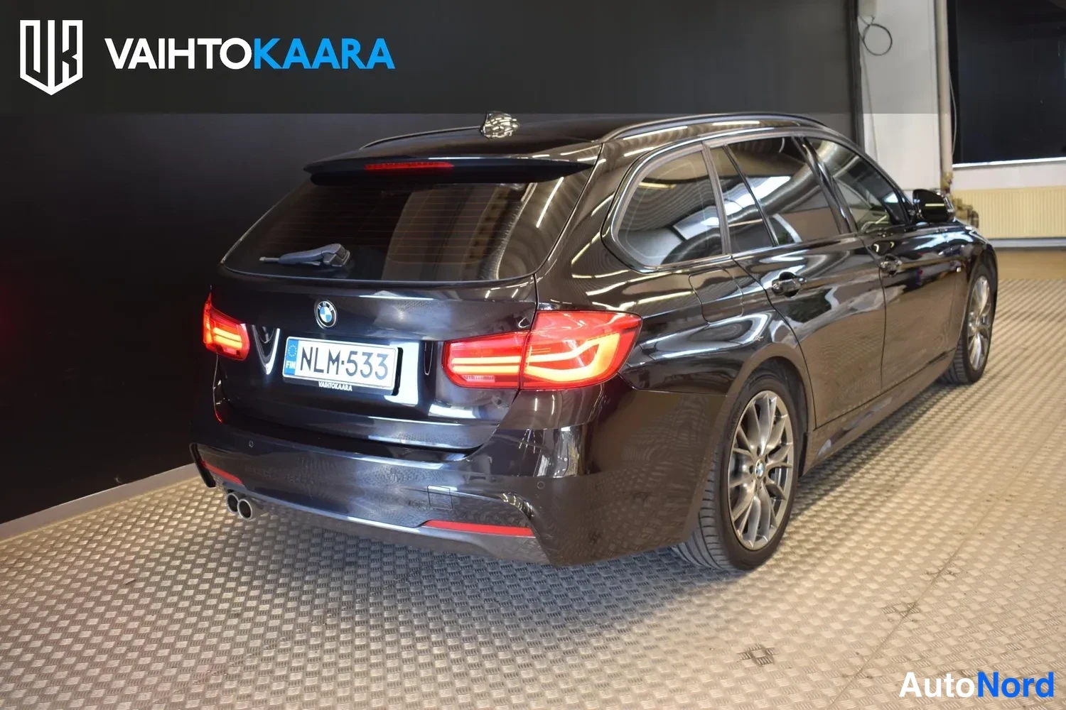 Musta BMW 320d xDrive 2019, ulkokuva 4 – Raisio