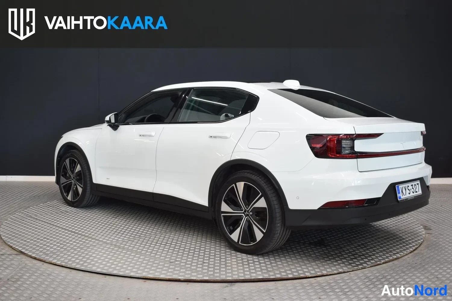 Valkoinen Polestar 2 2023, ulkokuva 3 – Raisio