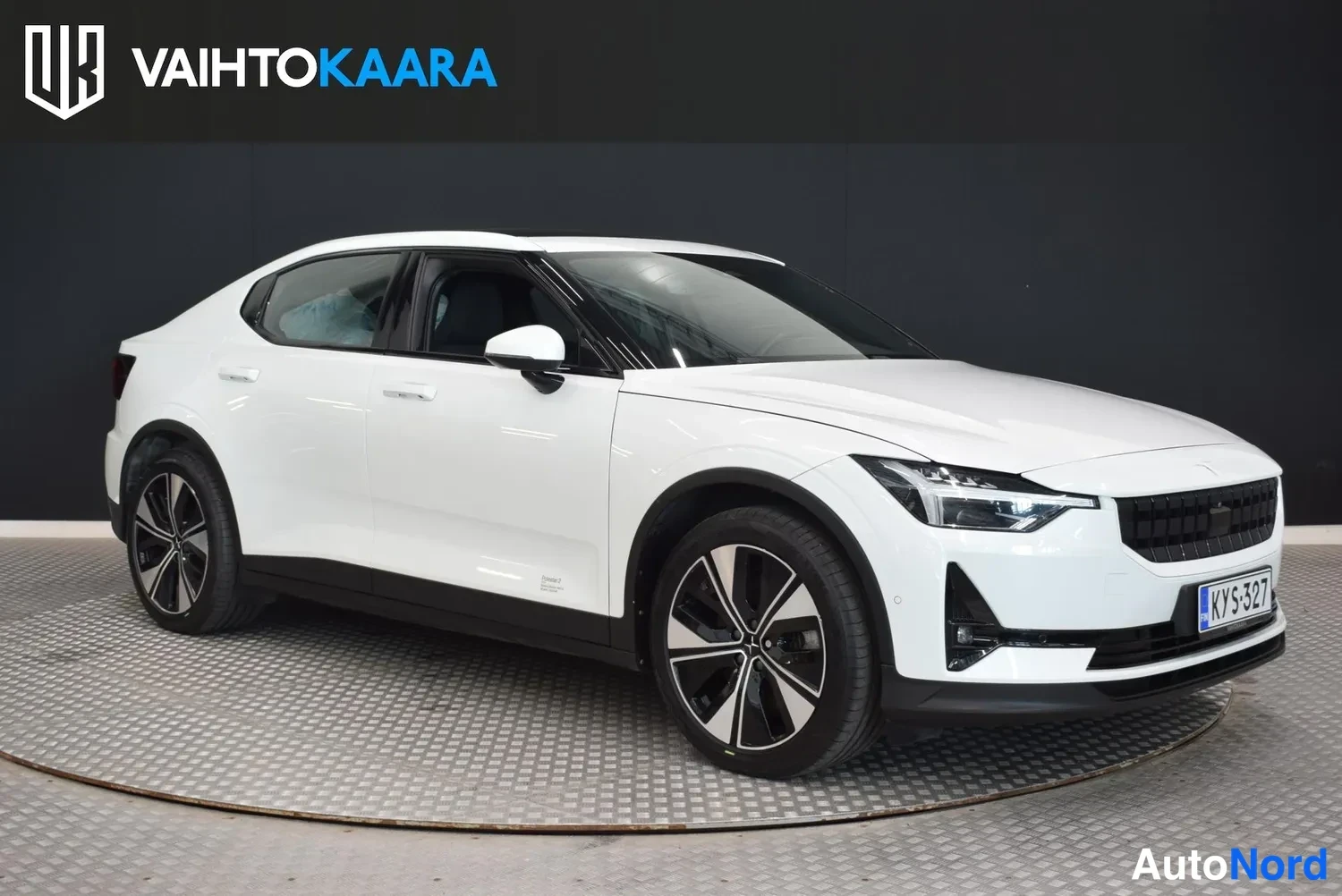 Valkoinen Polestar 2 2023, ulkokuva 6 – Raisio