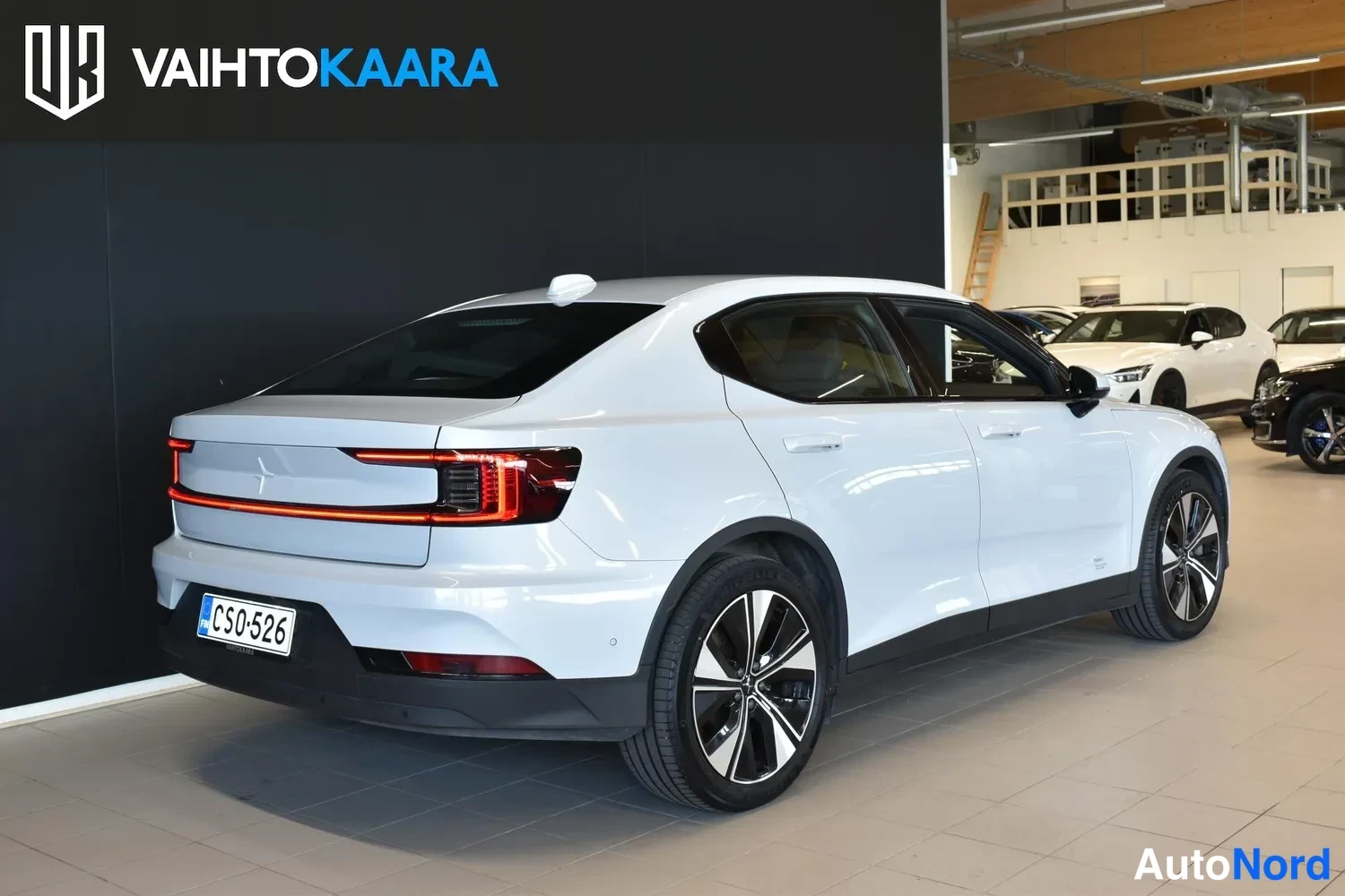 Valkoinen Polestar 2 2023, ulkokuva 4 – Raisio