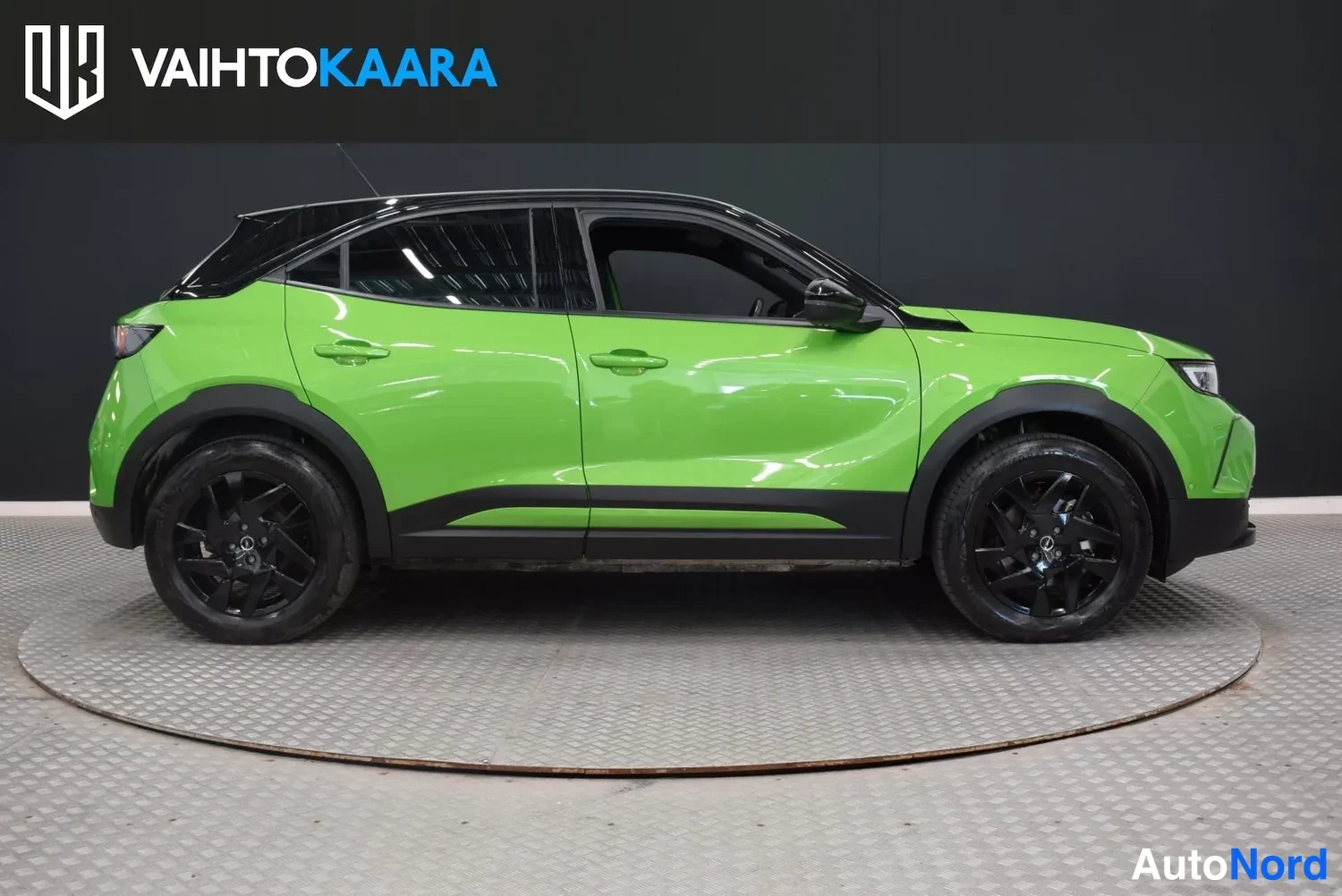 Vihreä Opel Mokka-e 2023, ulkokuva 5 – Raisio