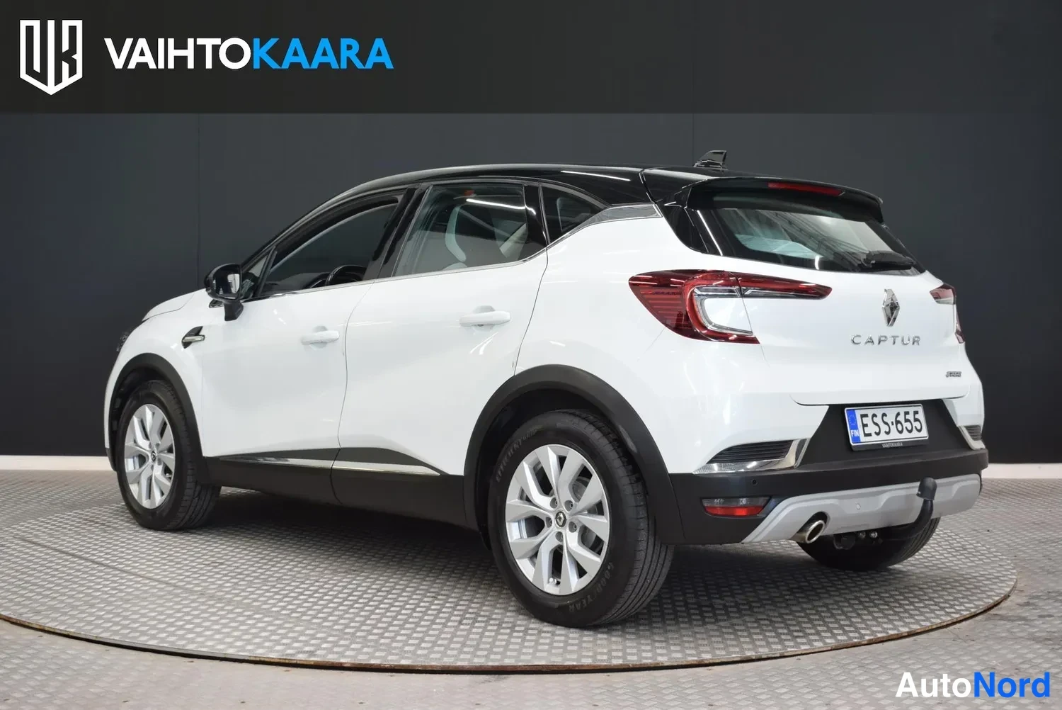 Valkoinen Renault Captur 2021, ulkokuva 3 – Raisio
