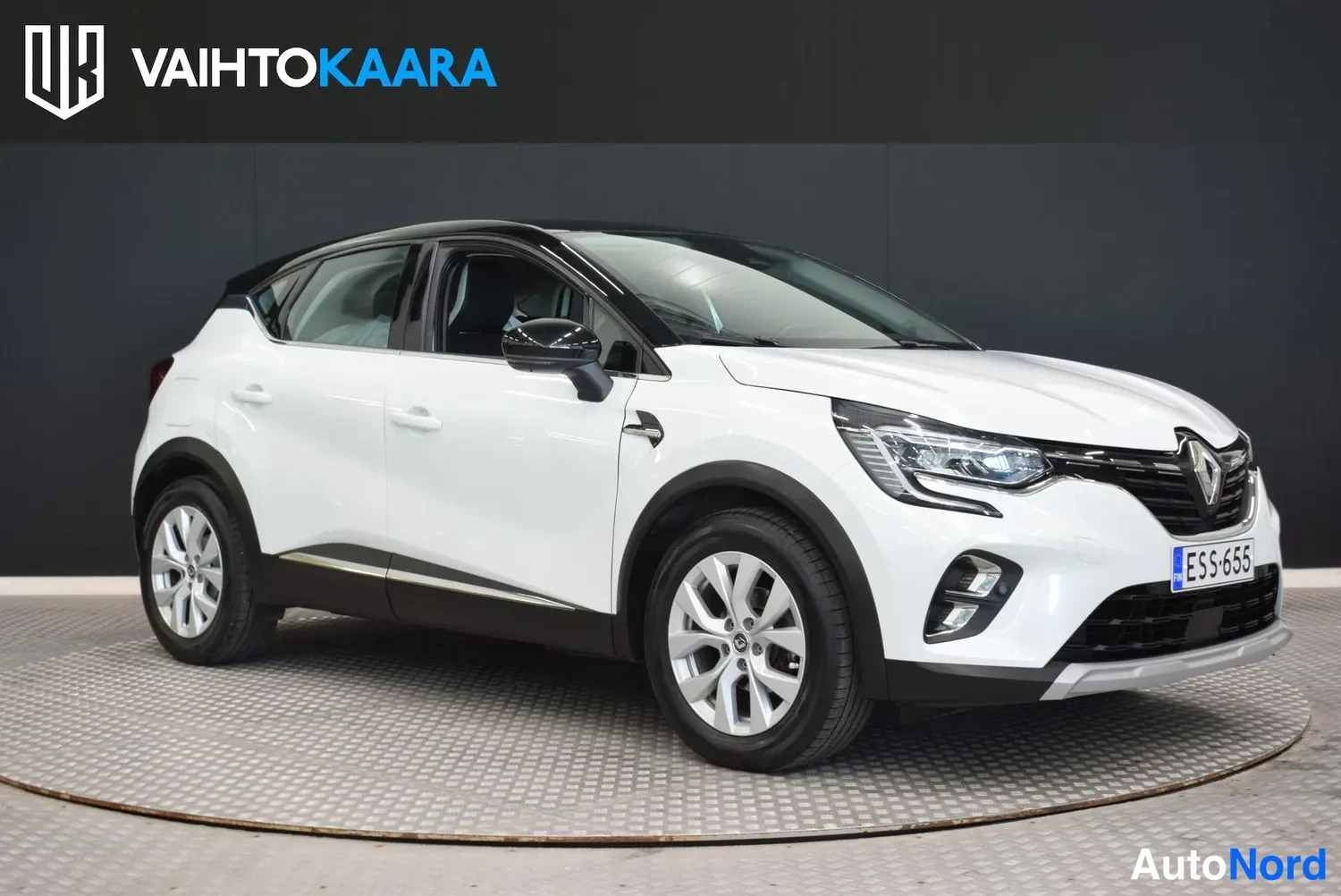 Valkoinen Renault Captur 2021, ulkokuva 6 – Raisio