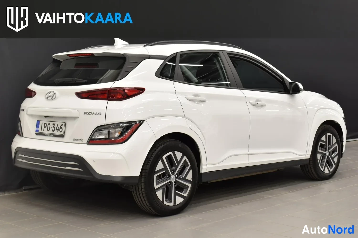 Valkoinen Hyundai Kona electric 2022, ulkokuva 4 – Raisio