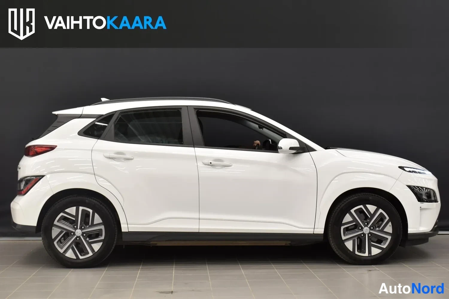 Valkoinen Hyundai Kona electric 2022, ulkokuva 5 – Raisio