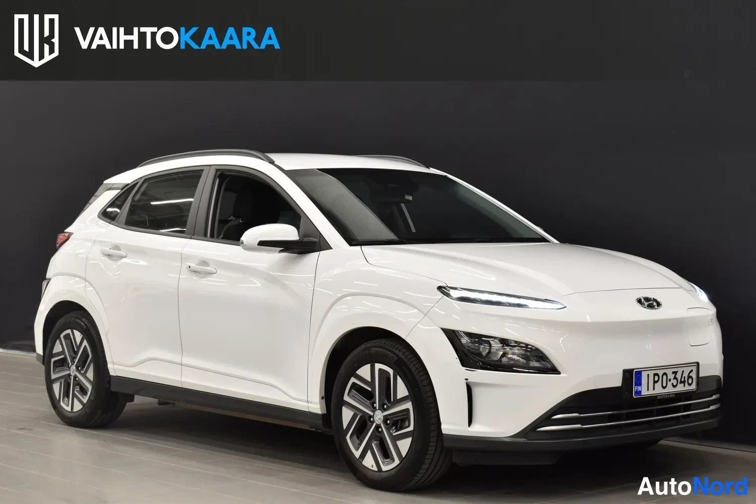 Valkoinen Hyundai Kona electric 2022, ulkokuva 6 – Raisio