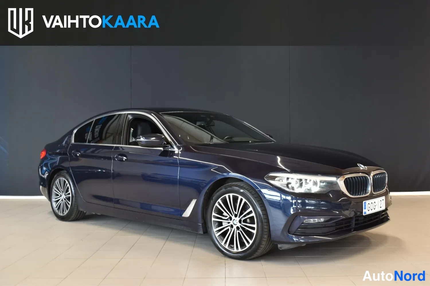 Sininen BMW 530e 2019, ulkokuva 6 – Raisio