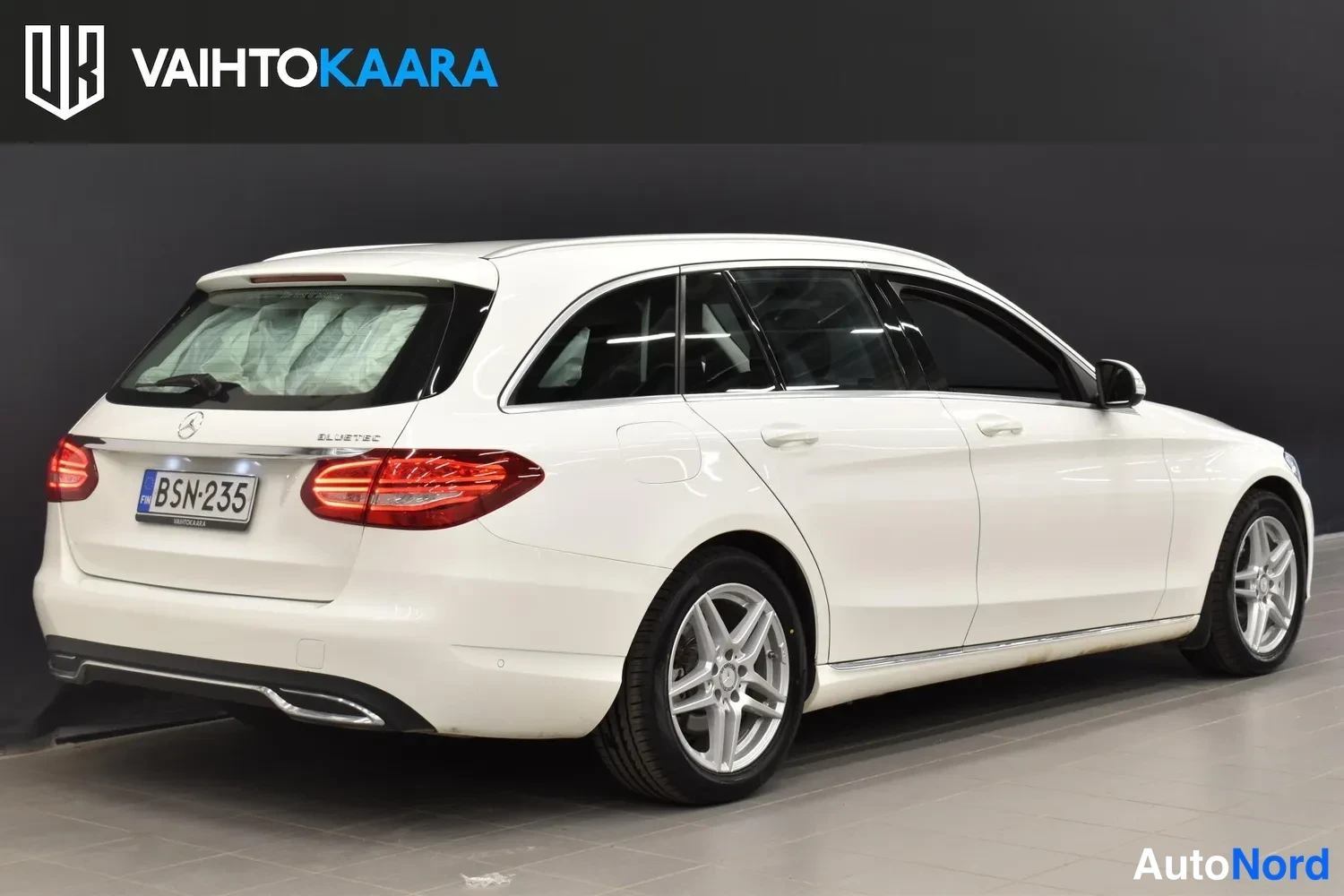 Valkoinen Mercedes-Benz C 180 BlueTEC 2015, ulkokuva 4 – Raisio