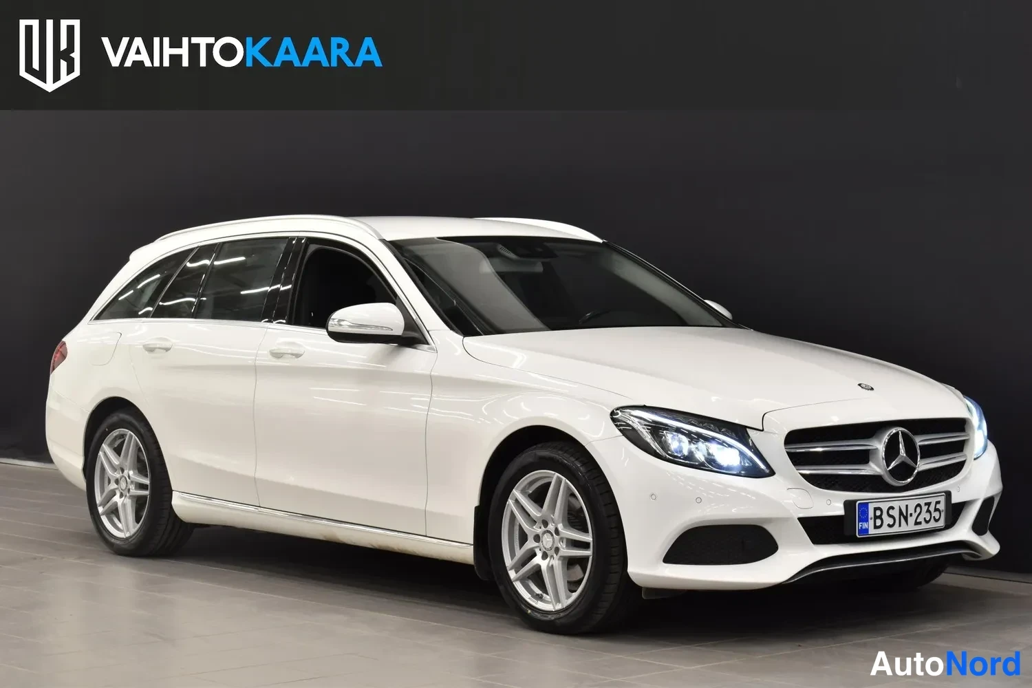 Valkoinen Mercedes-Benz C 180 BlueTEC 2015, ulkokuva 6 – Raisio